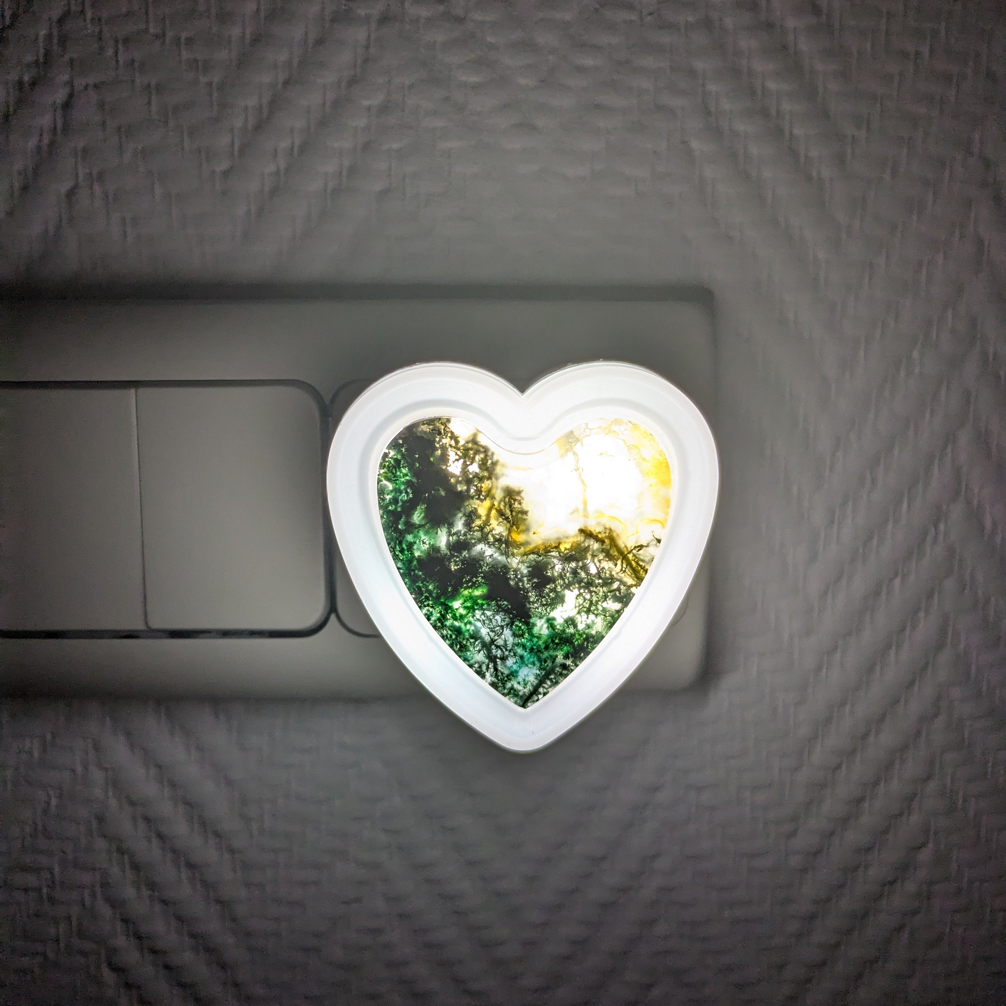 Mosagaat nachtlampje hartvorm | Marga Jacobs