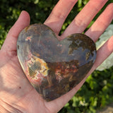 Roze chalcedoon hart | Marga Jacobs
