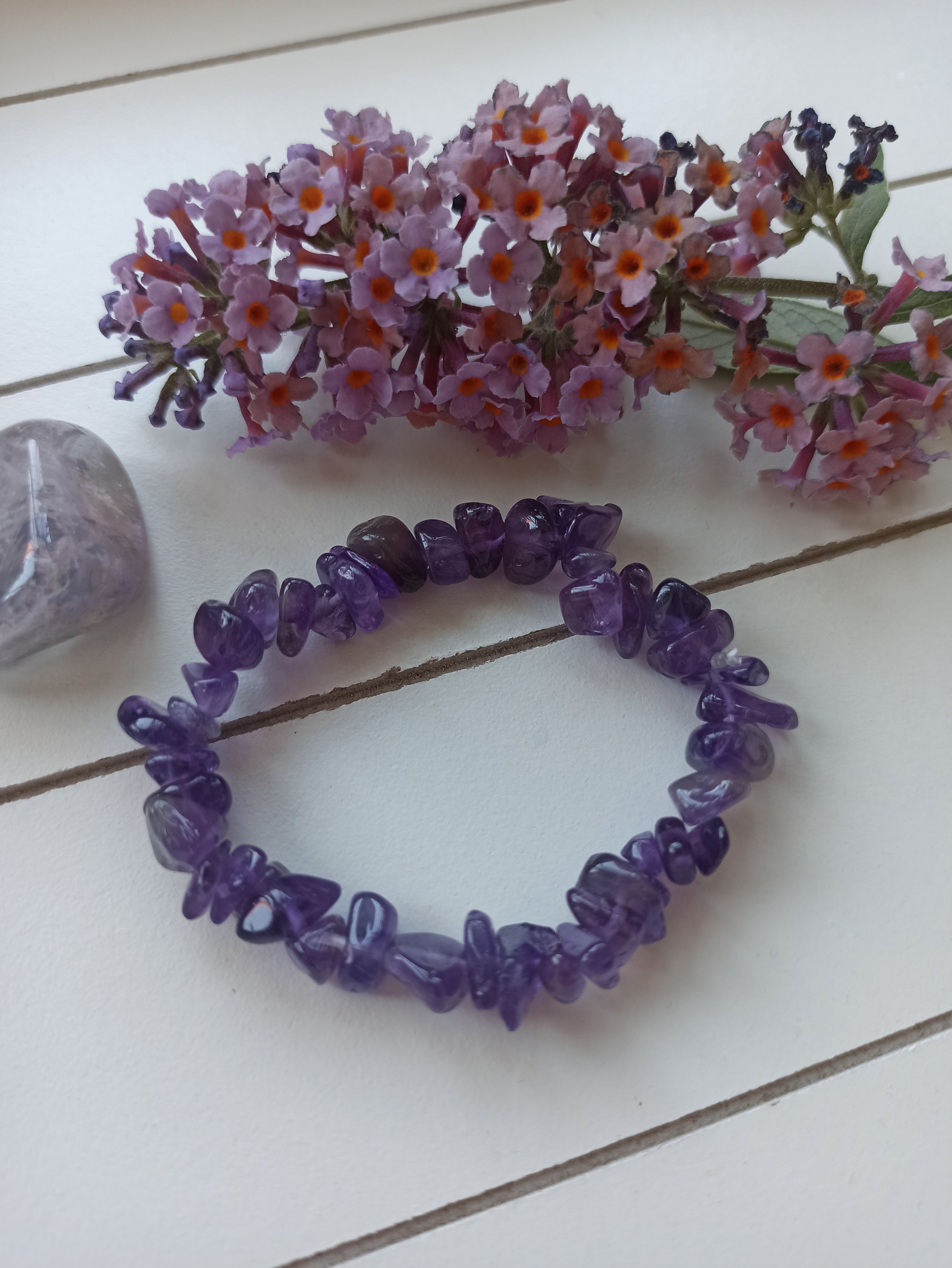 Edelsteen armband kind amethist