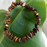 Edelsteen armband kind tijgeroog
