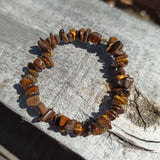 Edelsteen armband kind tijgeroog