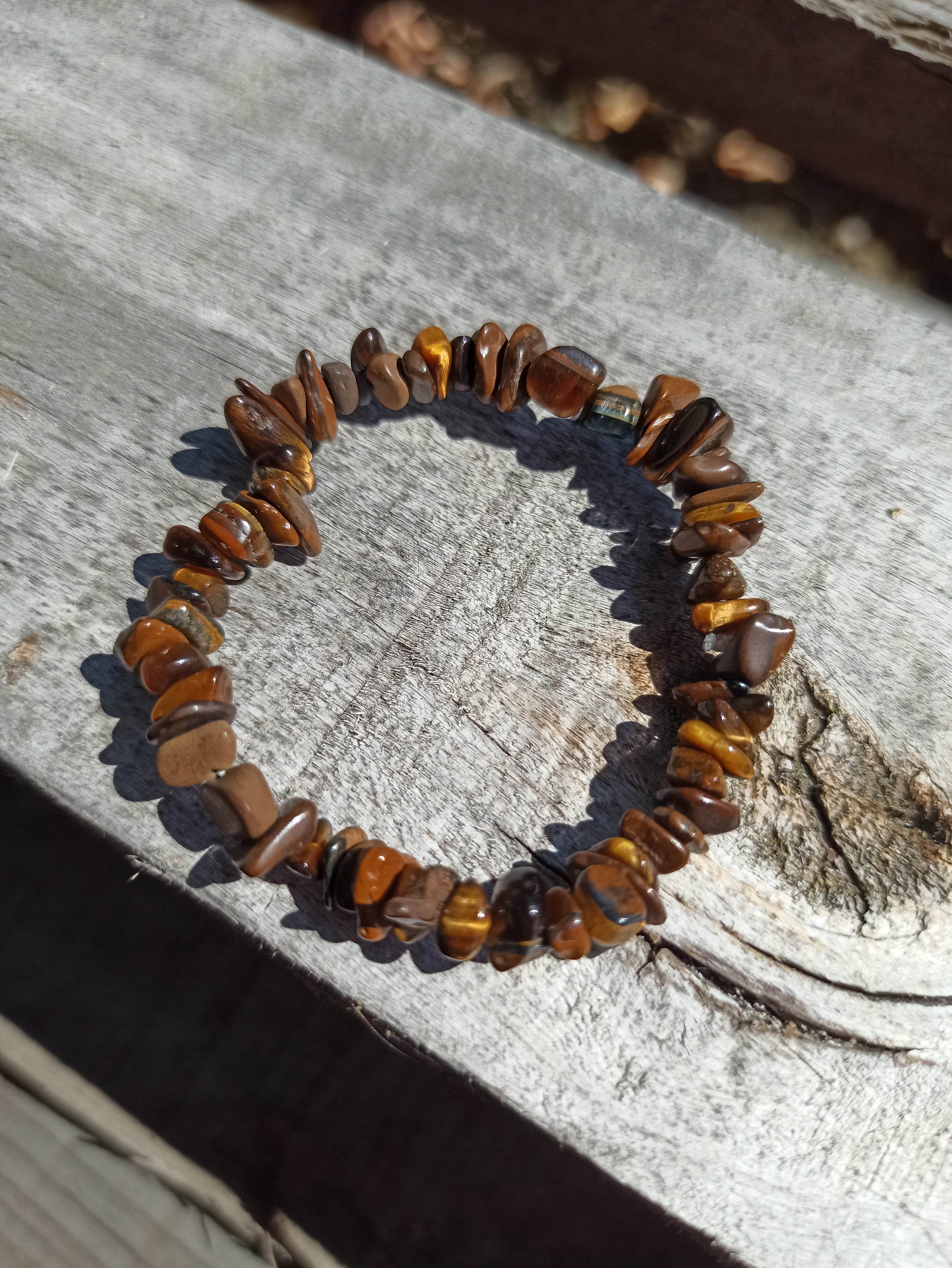Edelsteen armband kind tijgeroog