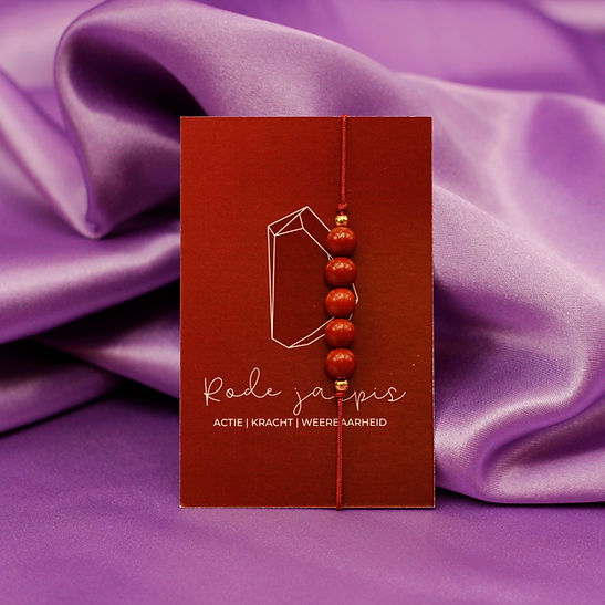 Armband Rode jaspis ~ Uchu Reminders | Marga Jacobs