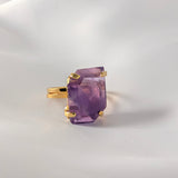 Amethist ring 5 – curated crystal by Marga Jacobs | rust, symboliek en intuïtieve zelfzorg
