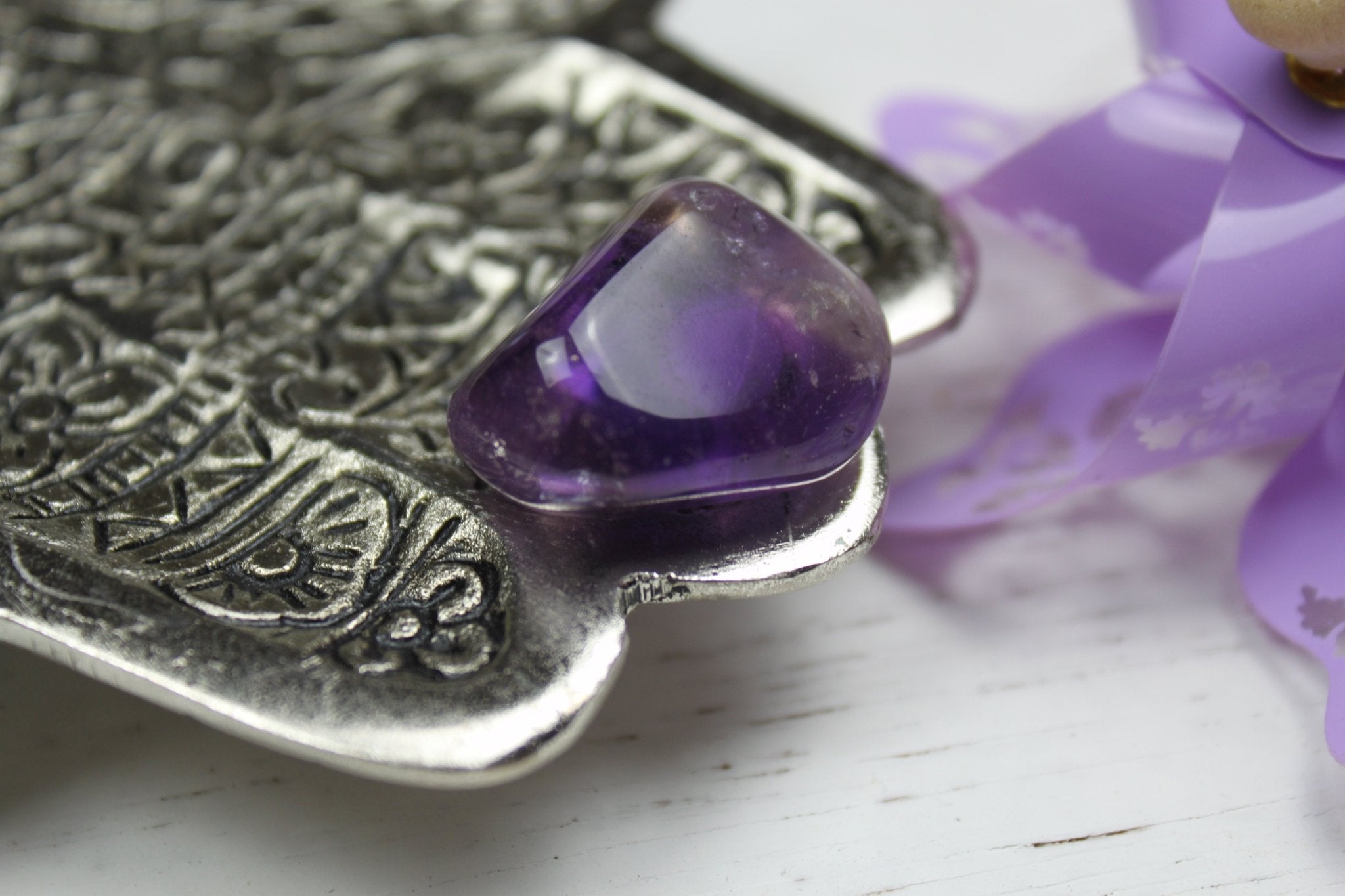 Ametrien trommelstenen – curated crystal by Marga Jacobs | rust, symboliek en intuïtieve zelfzorg