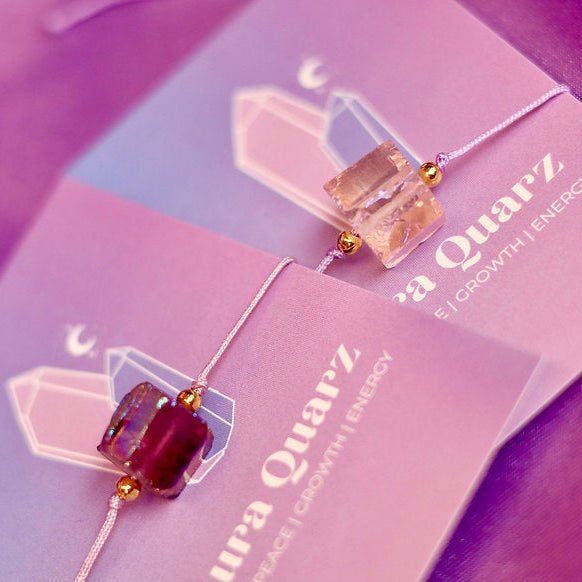 Armband 'Aura' ~ Uchu Reminders – curated crystal by Marga Jacobs | rust, symboliek en intuïtieve zelfzorg