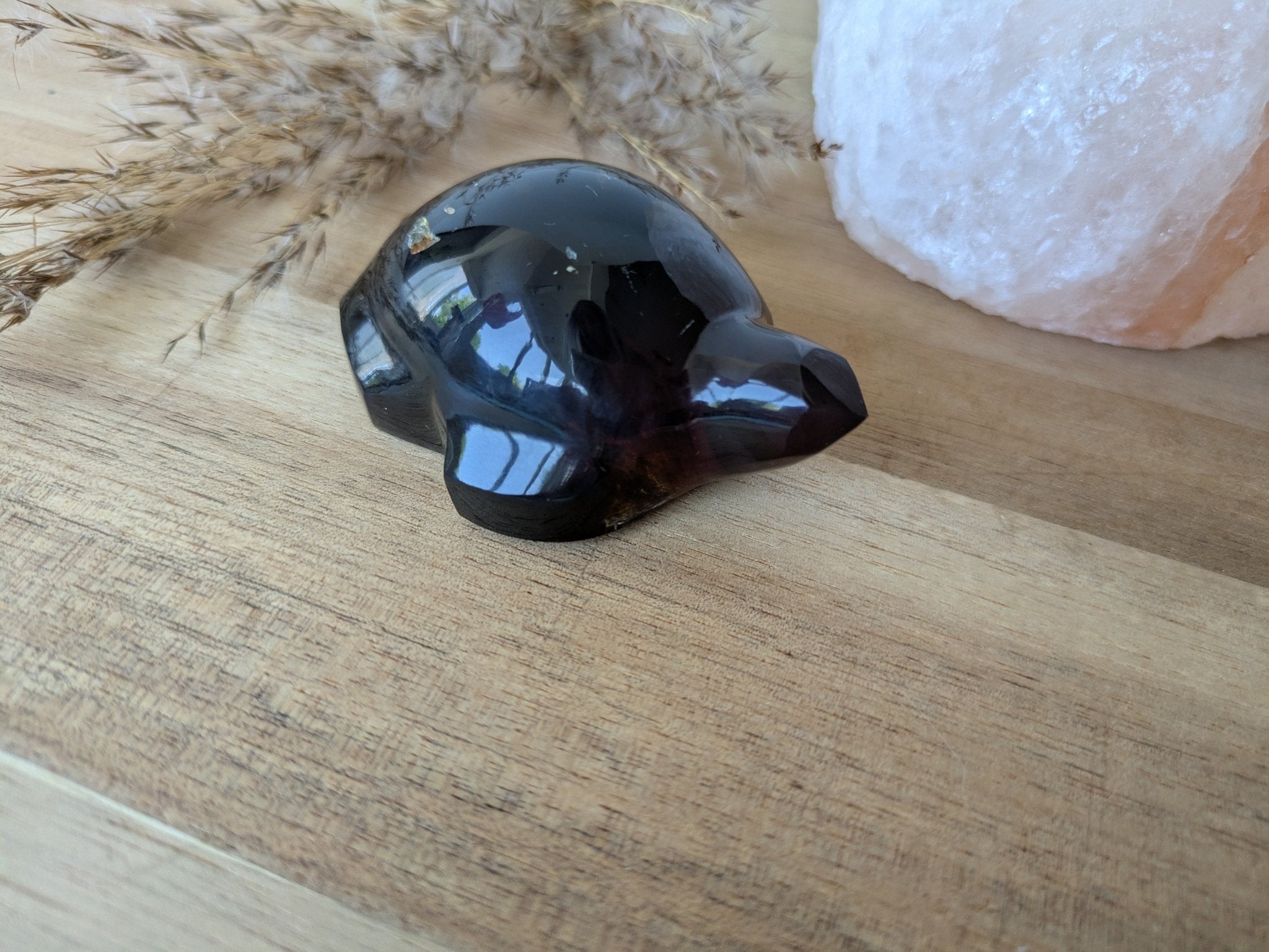 Barnsteen schildpad 3 – curated crystal by Marga Jacobs | rust, symboliek en intuïtieve zelfzorg