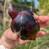 Barnsteen schildpad 3 – curated crystal by Marga Jacobs | rust, symboliek en intuïtieve zelfzorg