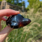 Barnsteen schildpad 3 – curated crystal by Marga Jacobs | rust, symboliek en intuïtieve zelfzorg