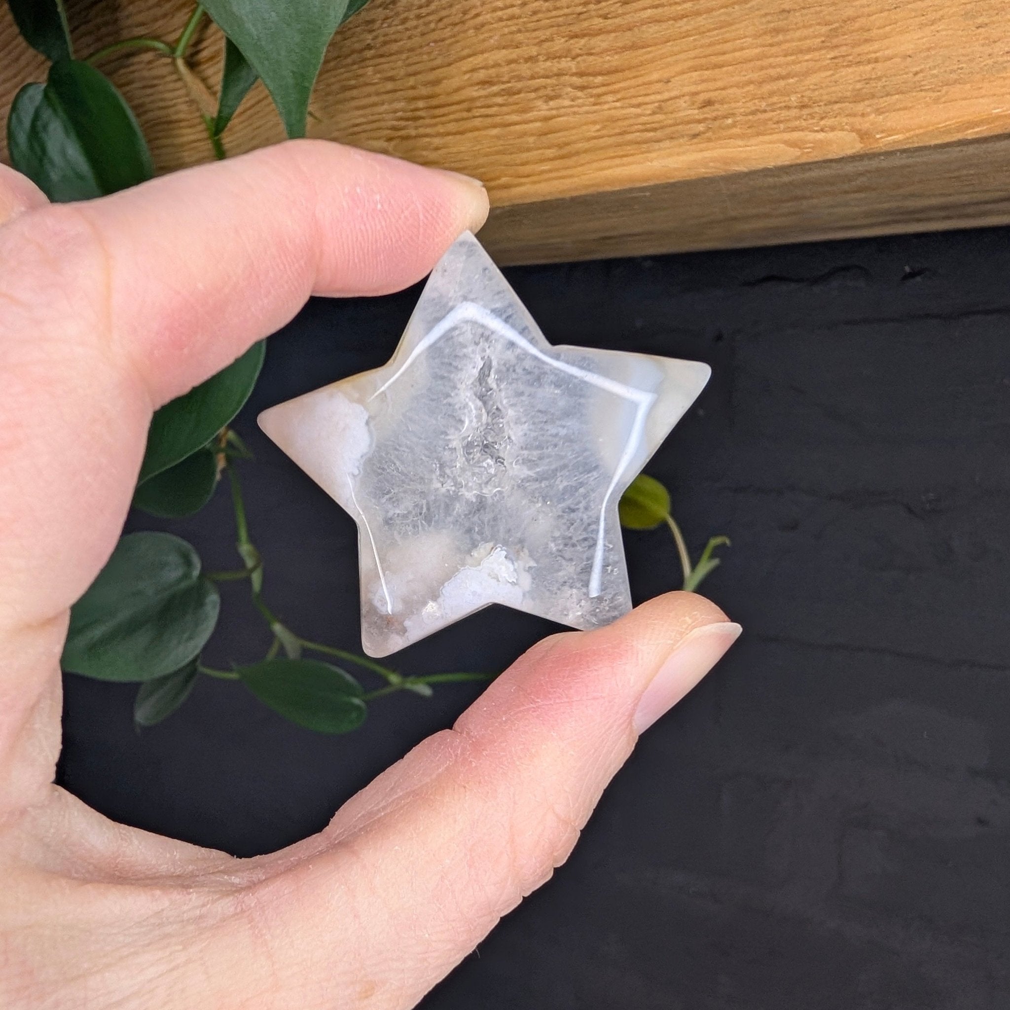 Bloemagaat ster – curated crystal by Marga Jacobs | rust, symboliek en intuïtieve zelfzorg