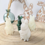 Edelsteen konijntje mama met baby – curated crystal by Marga Jacobs | rust, symboliek en intuïtieve zelfzorg