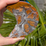 Gele jaspis maan 1 – curated crystal by Marga Jacobs | rust, symboliek en intuïtieve zelfzorg