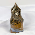 Gele oceaan jaspis vlam – curated crystal by Marga Jacobs | rust, symboliek en intuïtieve zelfzorg