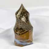 Gele oceaan jaspis vlam – curated crystal by Marga Jacobs | rust, symboliek en intuïtieve zelfzorg