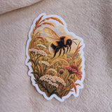 Hommel in bloemenweide - sticker – bijzondere edelsteen, zorgvuldig gekozen door Marga Jacobs