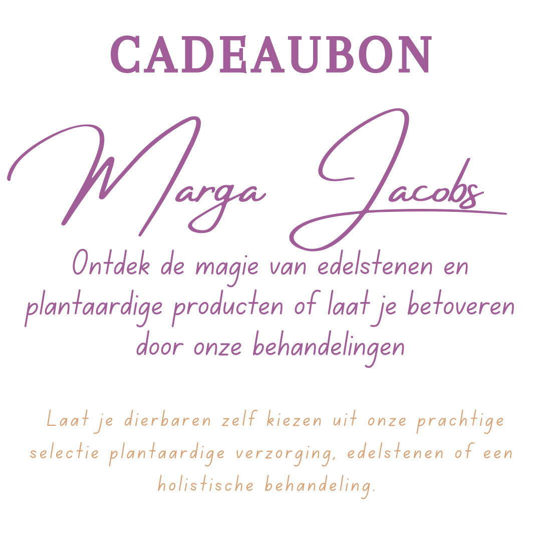 Marga Jacobs cadeaubon – curated crystal by Marga Jacobs | rust, symboliek en intuïtieve zelfzorg