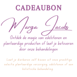 Marga Jacobs cadeaubon – curated crystal by Marga Jacobs | rust, symboliek en intuïtieve zelfzorg