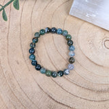 Mosagaat armband 8 mm – curated crystal by Marga Jacobs | rust, symboliek en intuïtieve zelfzorg