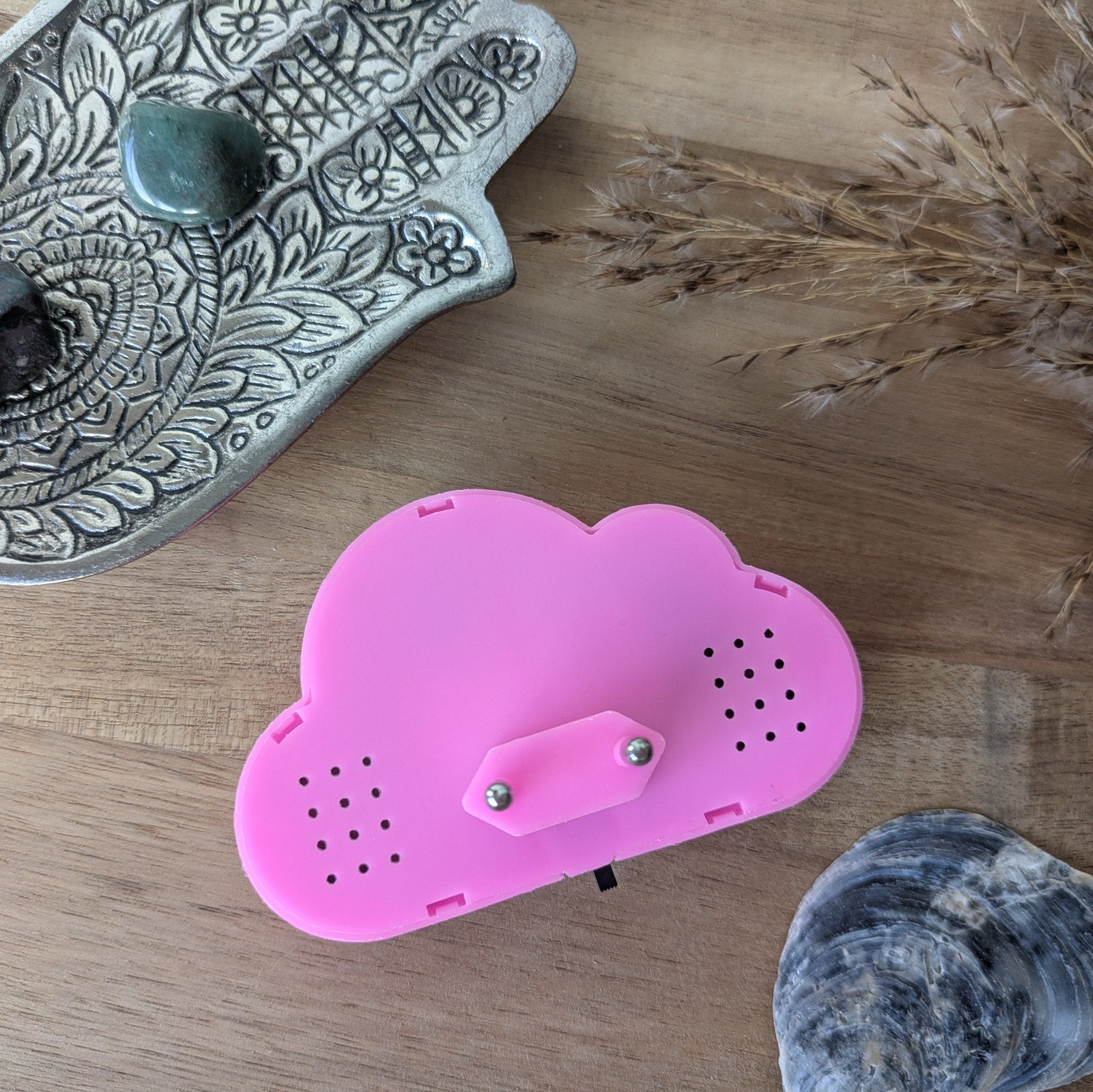 Mosagaat nachtlampje ~ Wolk – curated crystal by Marga Jacobs | rust, symboliek en intuïtieve zelfzorg