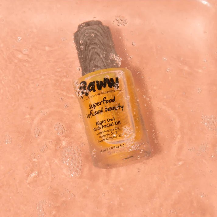 RAWW Night Owl Rich Facial Oil – curated crystal by Marga Jacobs | rust, symboliek en intuïtieve zelfzorg