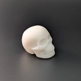 Witte jade doodshoofd | 3,5 cm – bijzondere edelsteen, zorgvuldig gekozen door Marga Jacobs