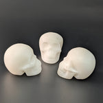 Witte jade doodshoofd | 3,5 cm – bijzondere edelsteen, zorgvuldig gekozen door Marga Jacobs