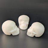 Witte jade doodshoofd | 3,5 cm – bijzondere edelsteen, zorgvuldig gekozen door Marga Jacobs