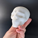 Witte jade doodshoofd | 7 cm – bijzondere edelsteen, zorgvuldig gekozen door Marga Jacobs