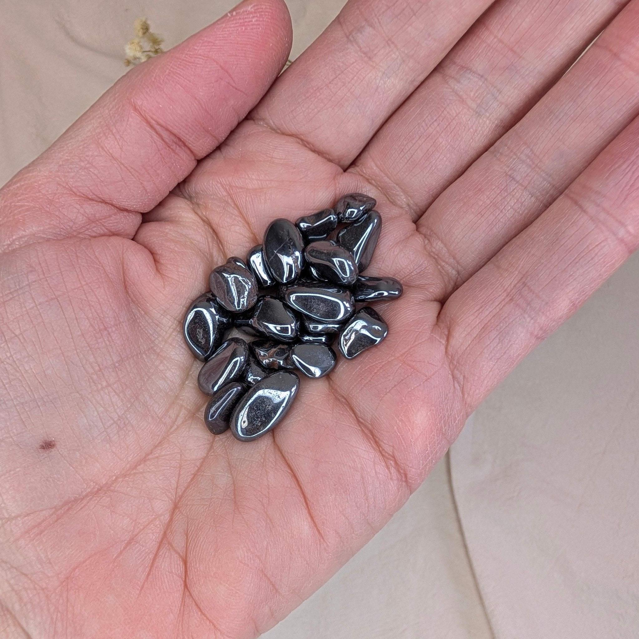 Zilverglans obsidiaan splitsteentjes ✦ 20 g – bijzondere edelsteen, zorgvuldig gekozen door Marga Jacobs