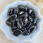 Zilverglans obsidiaan splitsteentjes ✦ 20 g – bijzondere edelsteen, zorgvuldig gekozen door Marga Jacobs
