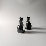 Zwarte obsidiaan kat – bijzondere edelsteen, zorgvuldig gekozen door Marga Jacobs