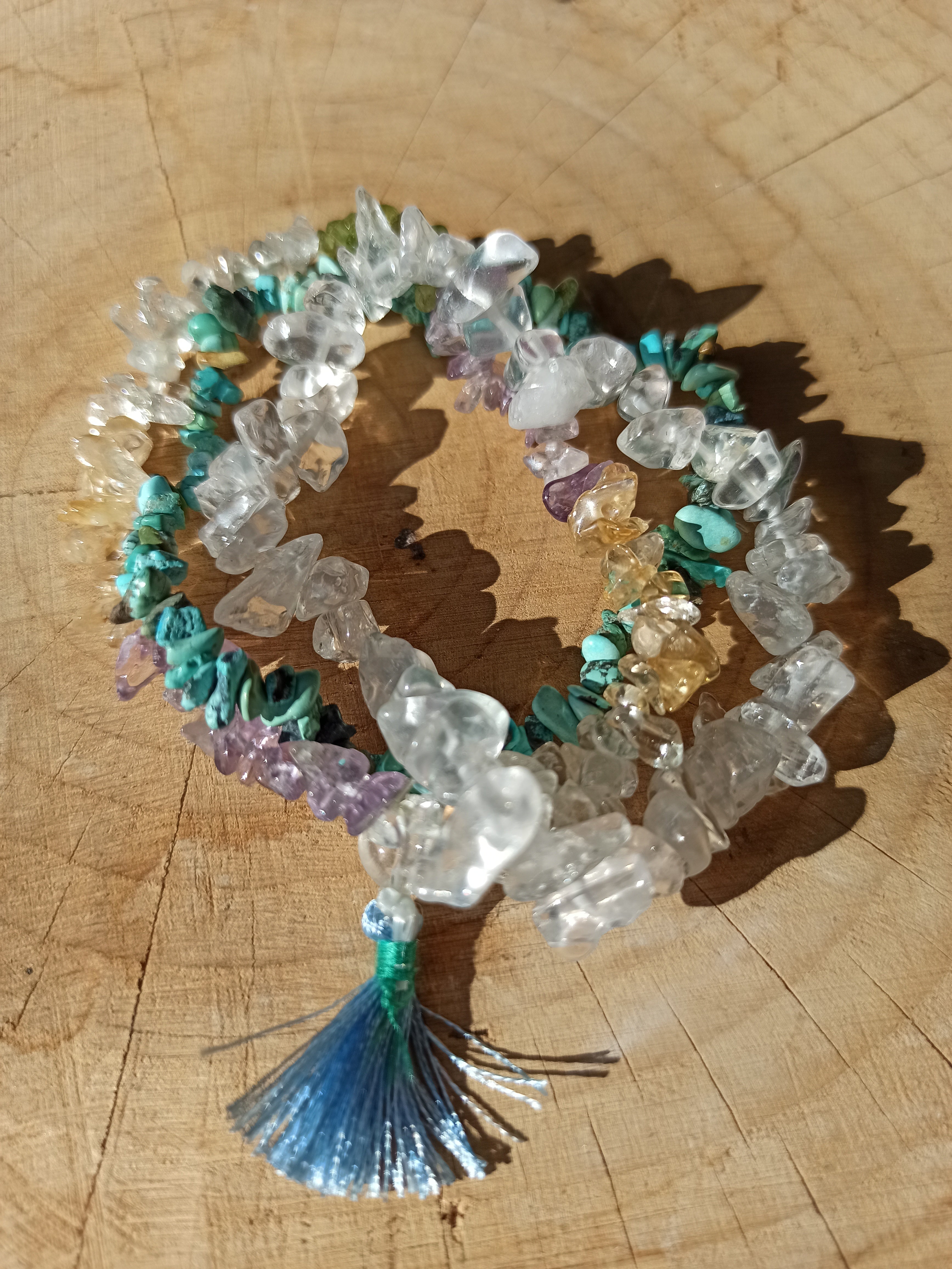 Bergkristal edelsteen armband split | Marga Jacobs