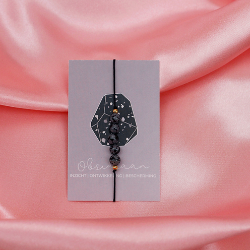 Armband Obsidiaan ~ Uchu Reminders | Marga Jacobs
