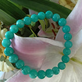 Azuurblauwe Agaat edelsteen armband | Marga Jacobs