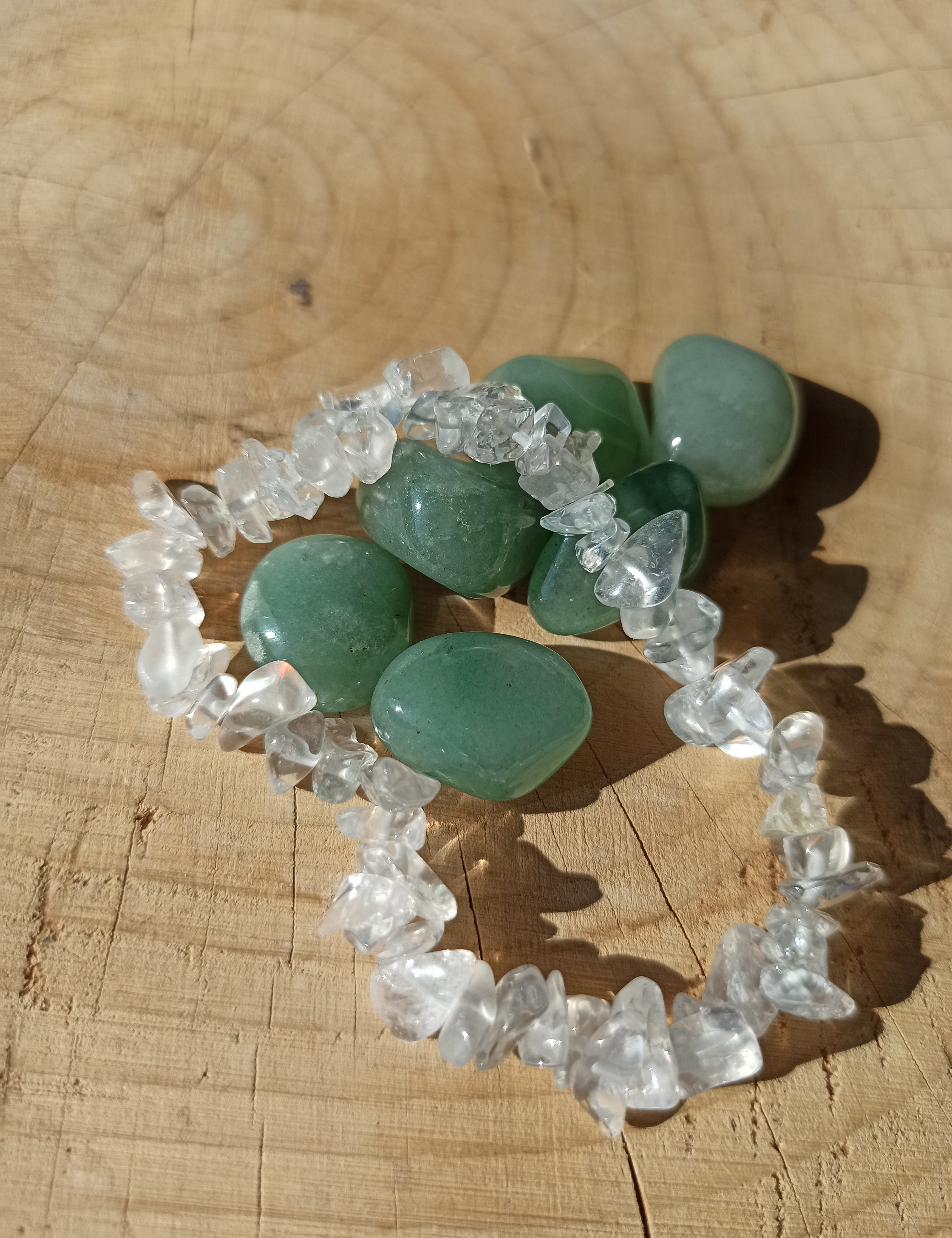 Bergkristal edelsteen armband split | Marga Jacobs