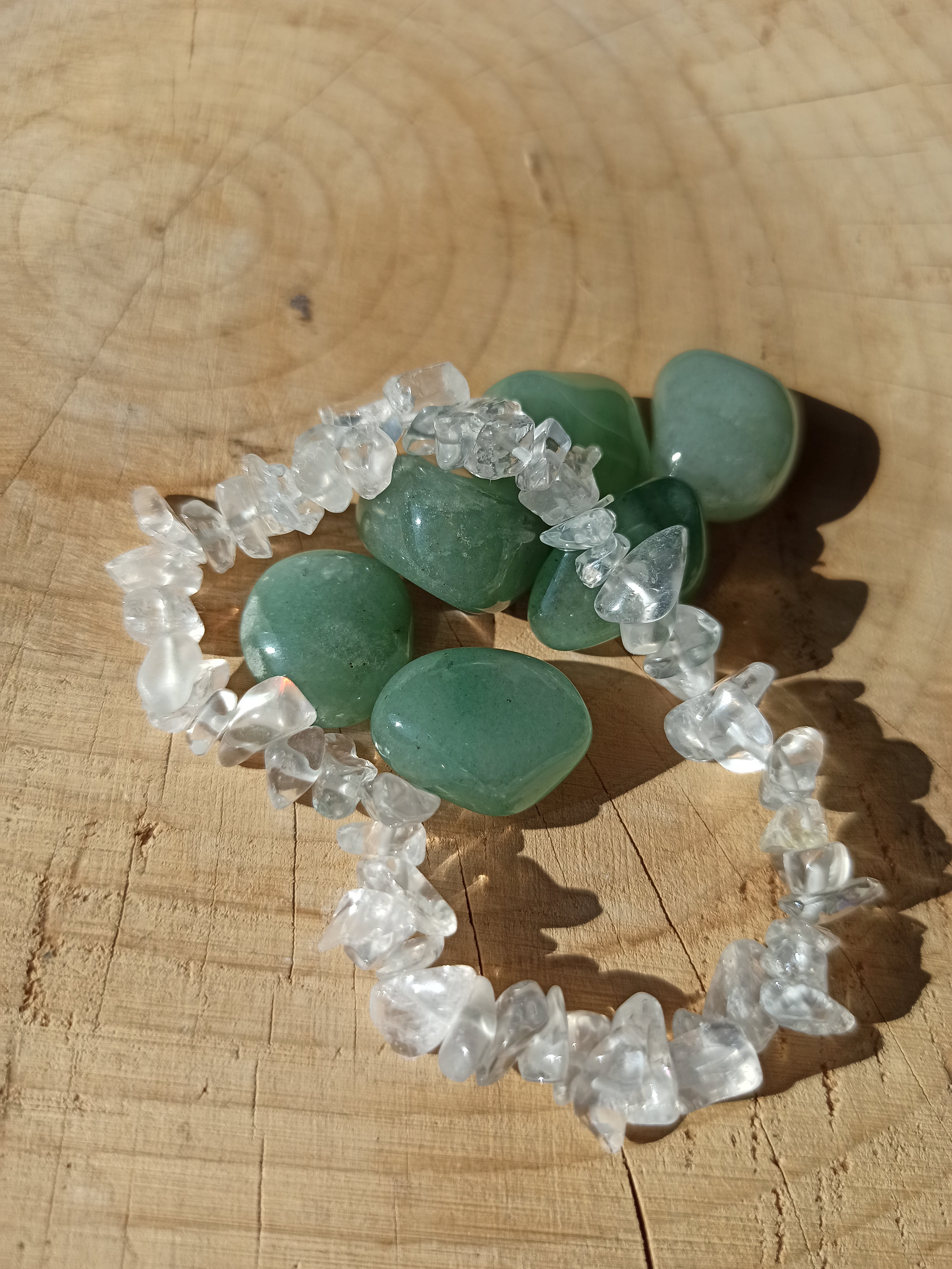 Bergkristal edelsteen armband split | Marga Jacobs