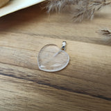 Bergkristal edelsteen hanger hart | Marga Jacobs