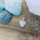 Bergkristal edelsteen hanger hart | Marga Jacobs