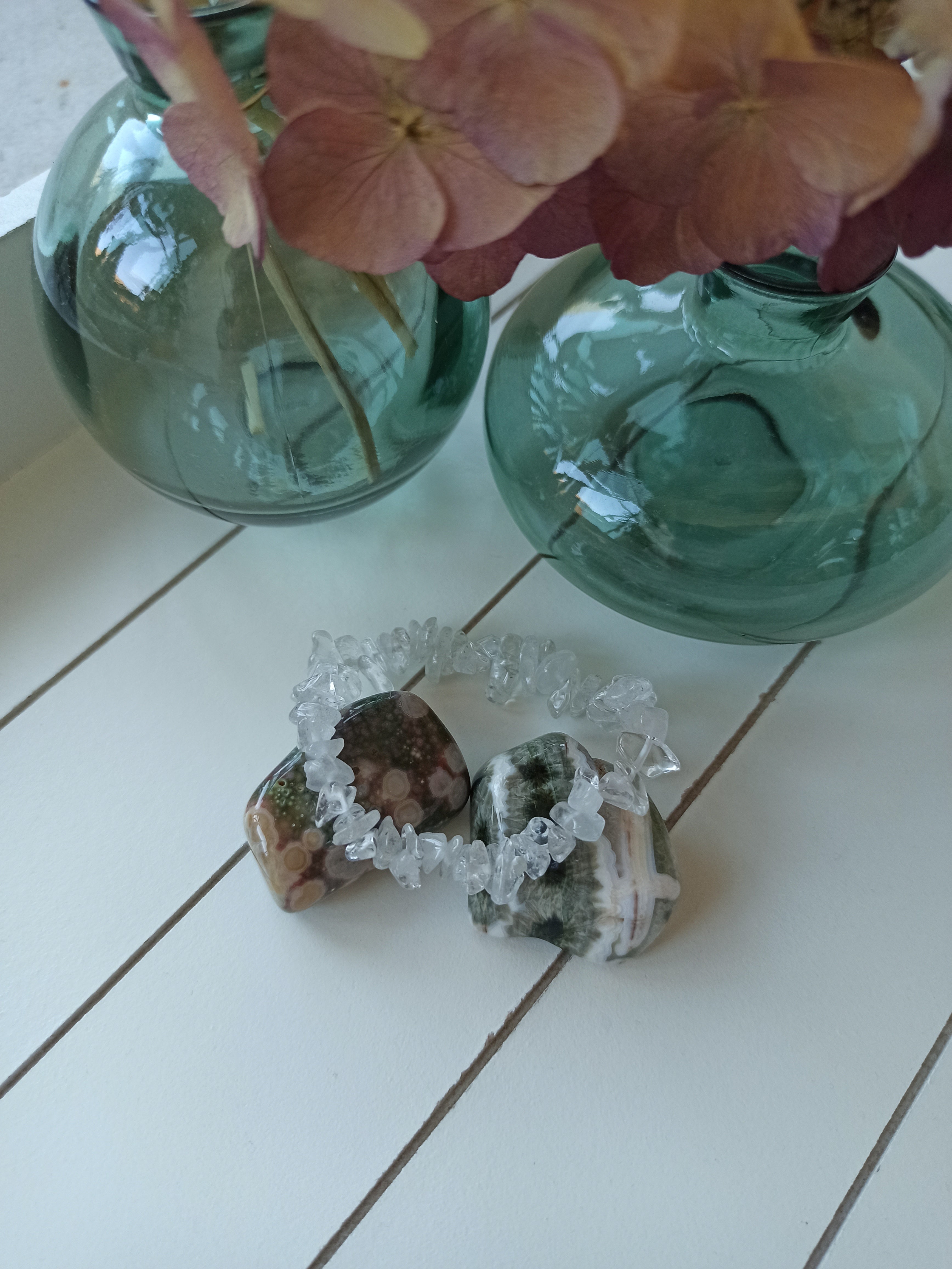 Edelsteen armband kind bergkristal
