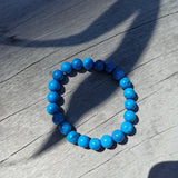 Edelsteen armband kind blauwe howliet