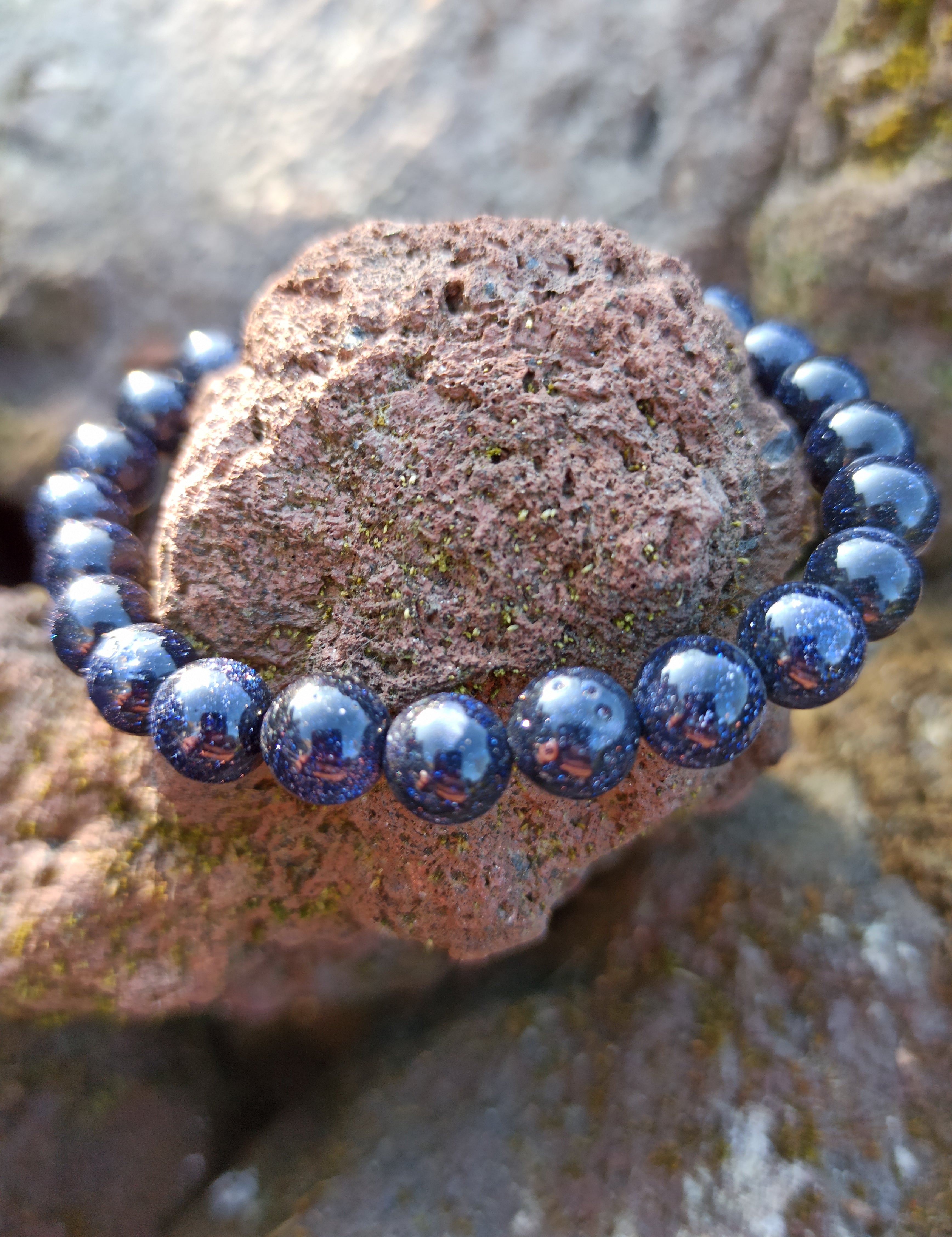 Blauwstroom edelsteen armband | Marga Jacobs