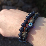 Blauwstroom edelsteen armband | Marga Jacobs