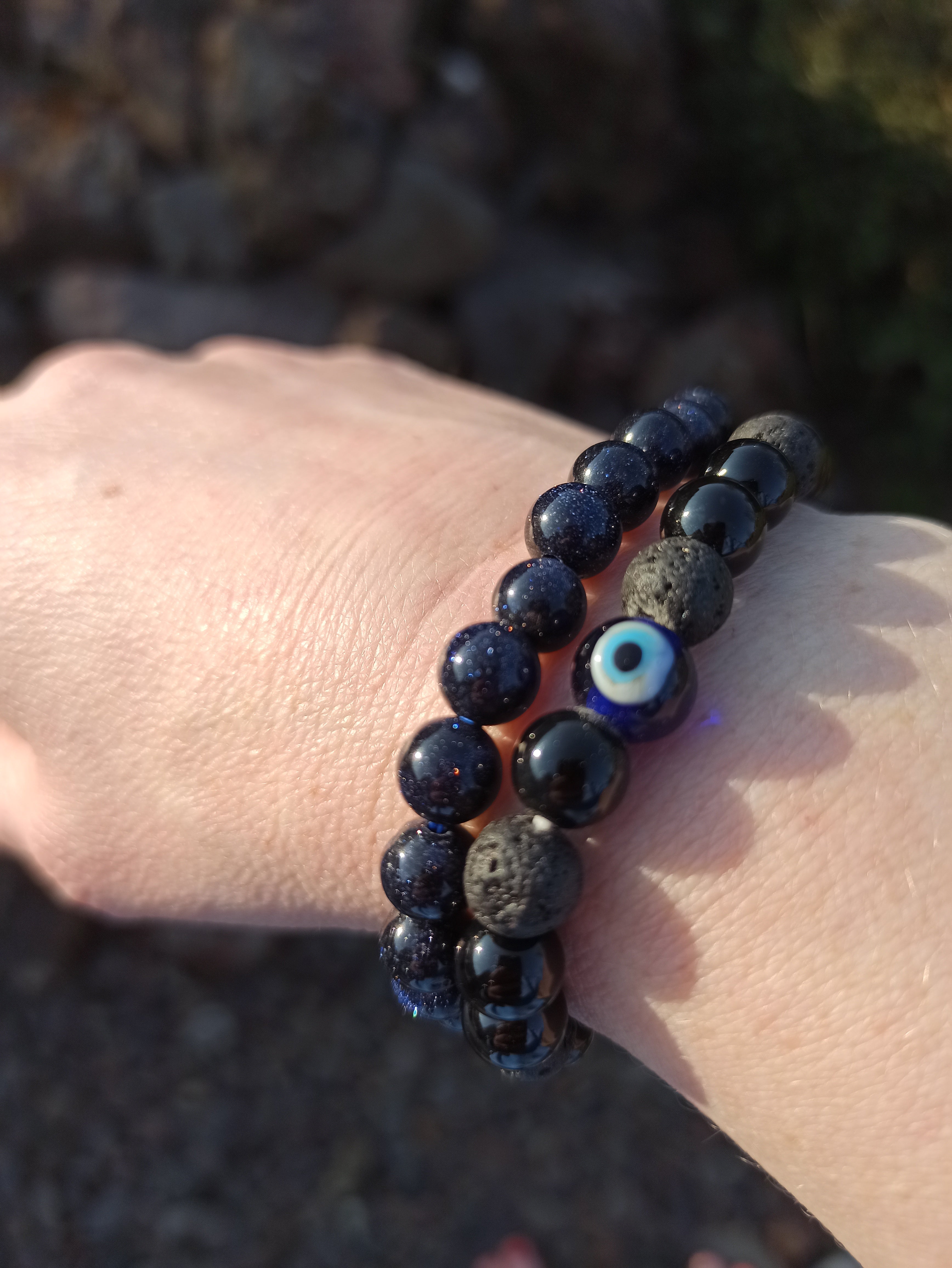 Blauwstroom edelsteen armband | Marga Jacobs