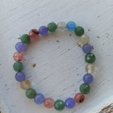 Cherry Opaal - Aventurijn - Gele Opaal - Agaat (facet) edelsteen armband | 8 mm | Marga Jacobs