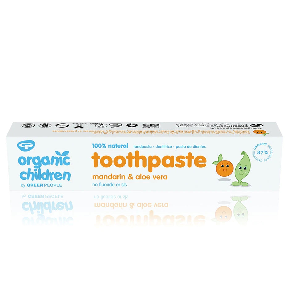 Green People Organic Children Mandarin & Aloe Vera Toothpaste | Marga Jacobs