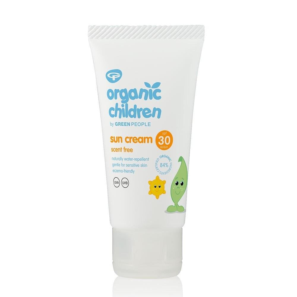 Green People Organic Children Scent Free Sun Cream - SPF 30 (50 ml) | Marga Jacobs