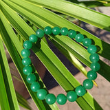 Groene agaat edelsteen armband | 8 mm