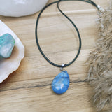 Lapis lazuli edelsteen hanger druppel | Marga Jacobs