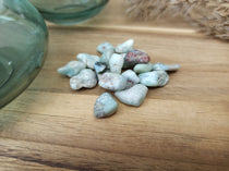 Larimar trommelstenen | Marga Jacobs