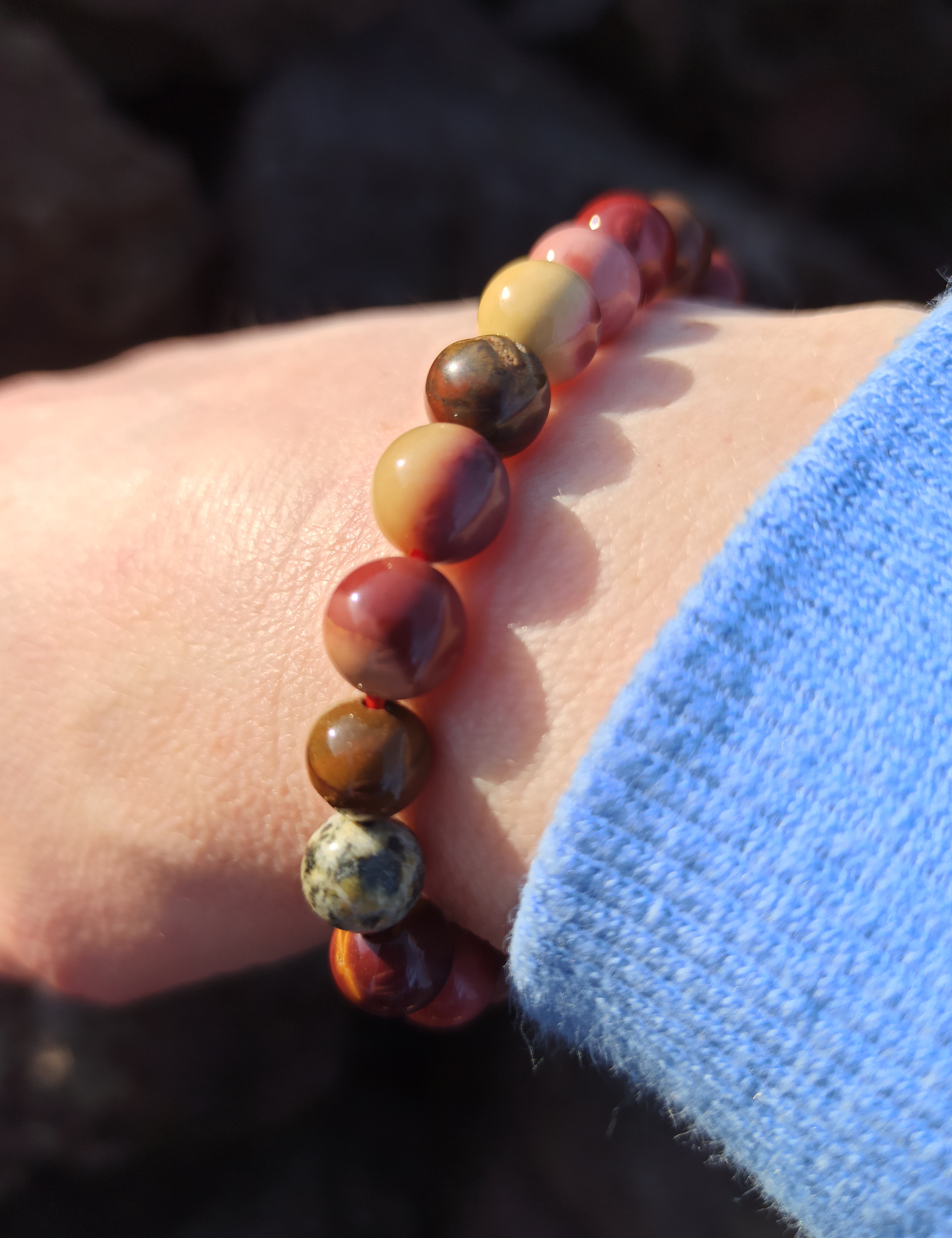 Mokaiet edelsteen armband | Marga Jacobs